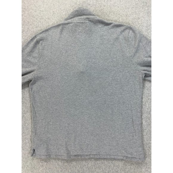The North Face Cotton/Wool‎ Quarter Zip Pullover Sweater (Men's Large) Gray - Picture 13 of 13